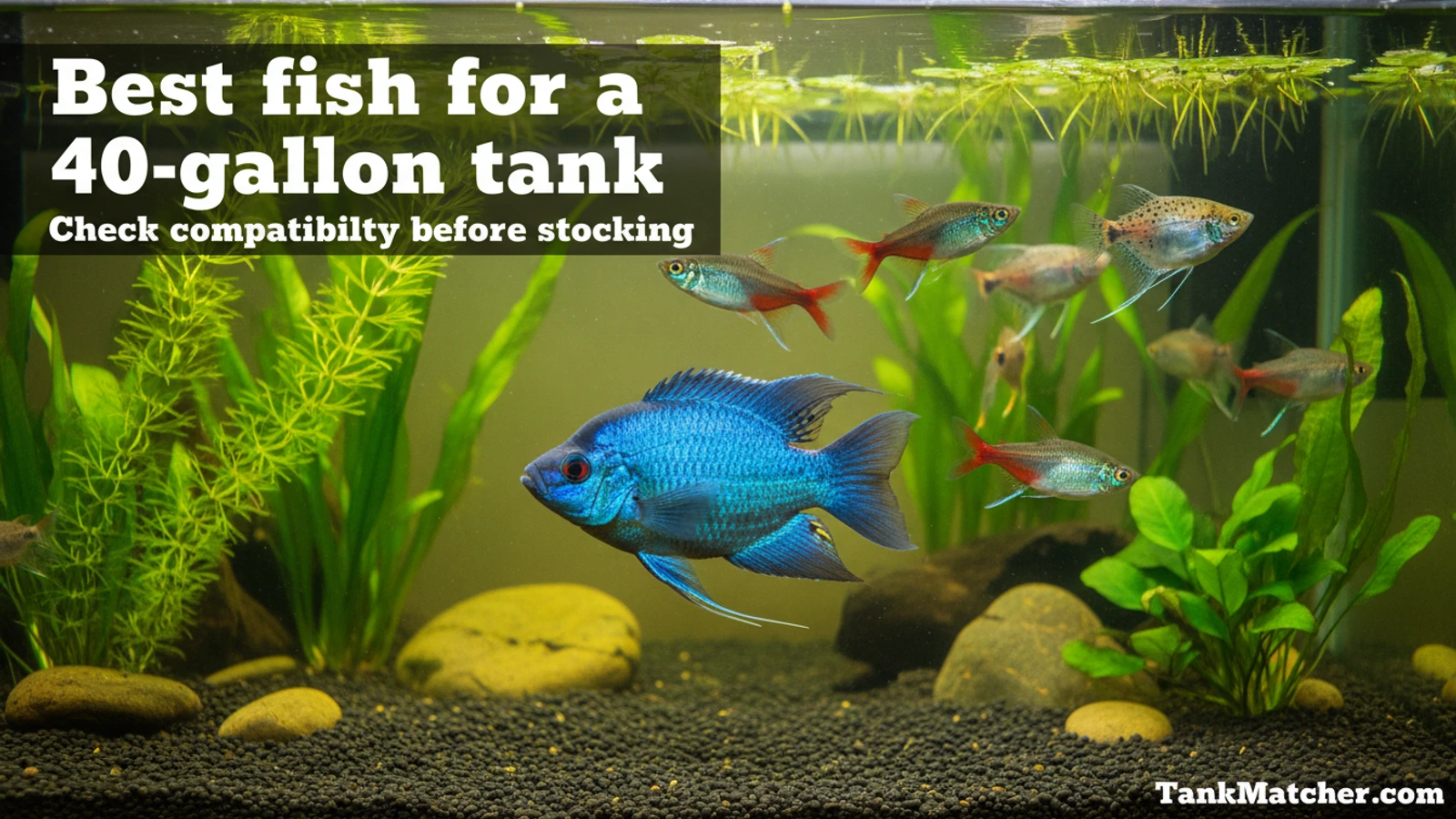 Best fish for a 40-gallon tank | TankMatcher Best fish for a 40-gallon tank aquarium compatibility guide with fish tank